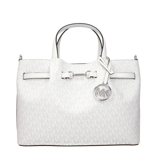White Fabric Handbags