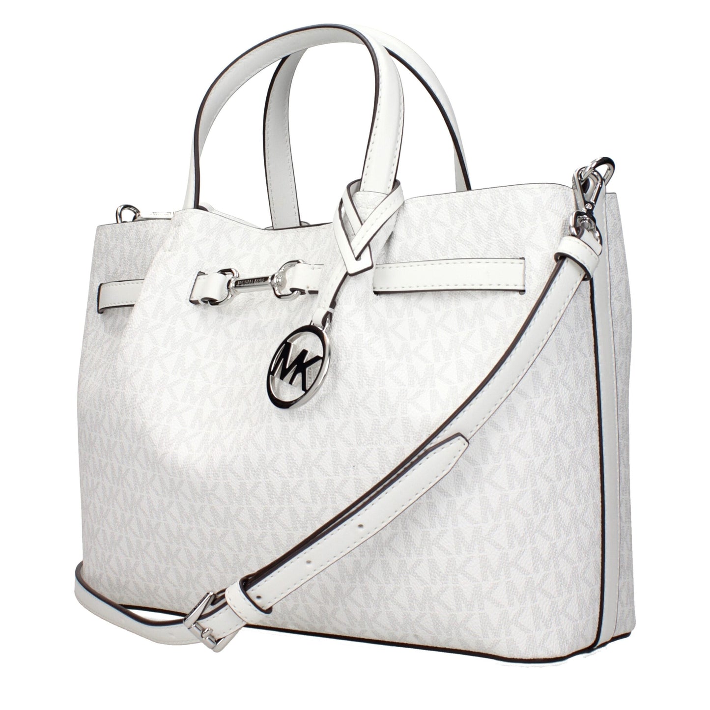 White Fabric Handbags