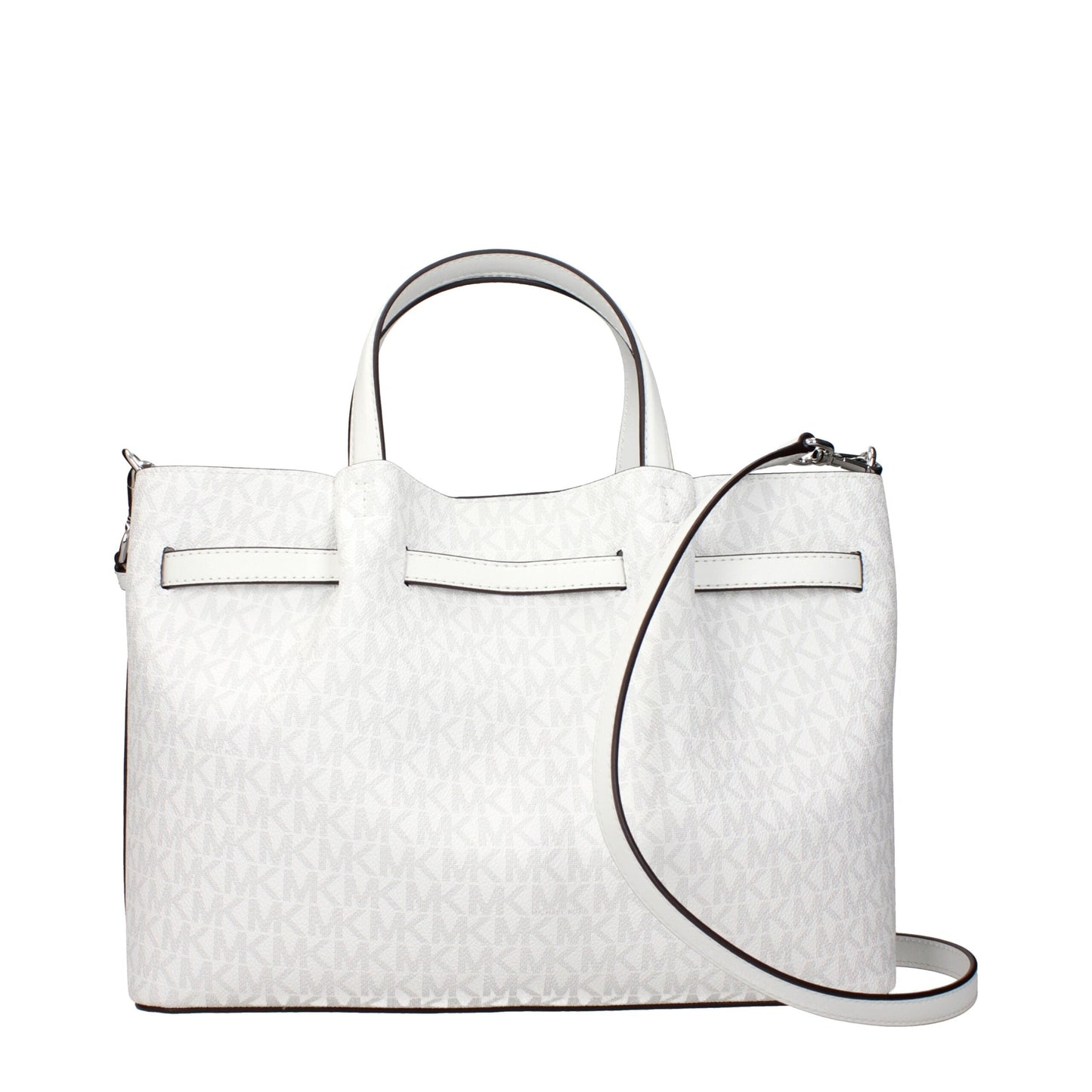 White Fabric Handbags