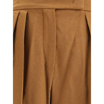 Wide Camel Drap Pants