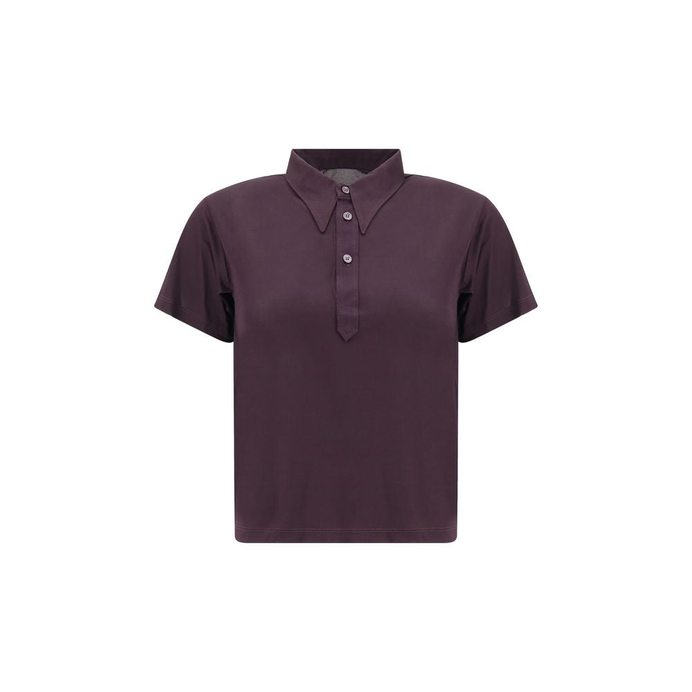 Semi-sheer polo Shirt