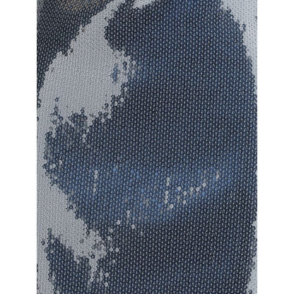 Ruched Sequin-Embellished Gown