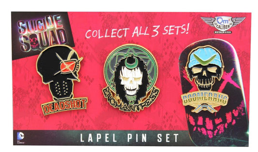 Suicide Squad Lapel Pin 3-Pack, Set 1 