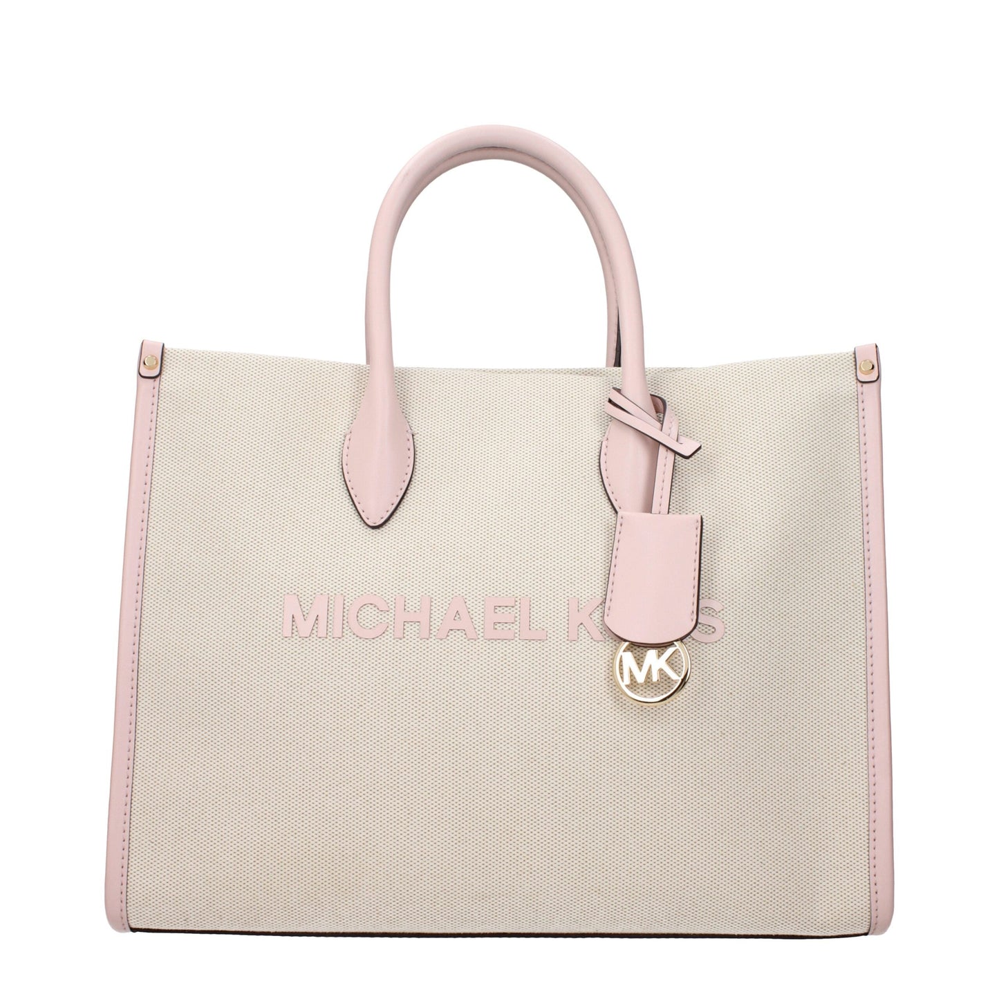 Beige Fabric Handbags