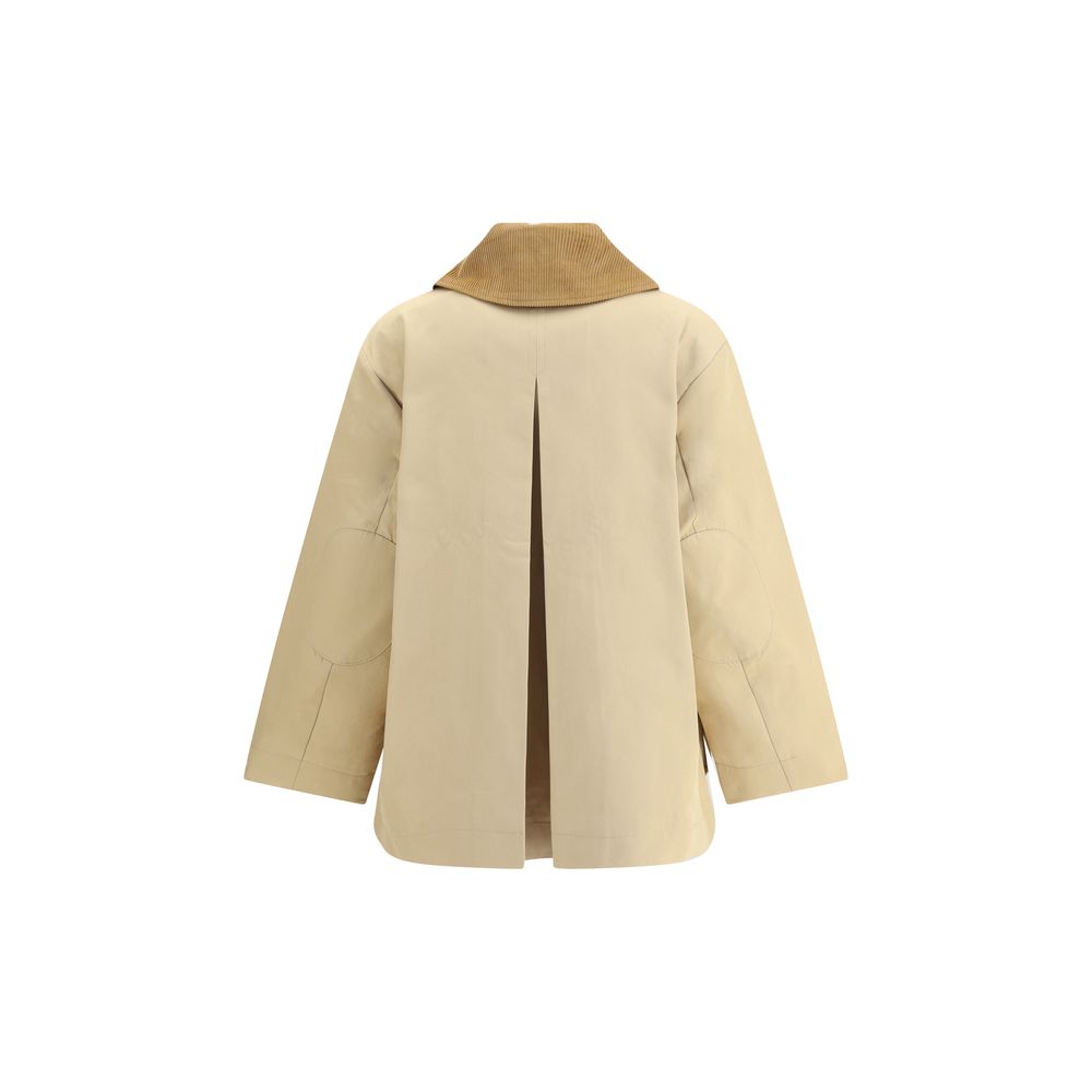 Cotton Jacket with corduroy collar