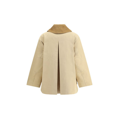 Cotton Jacket with corduroy collar