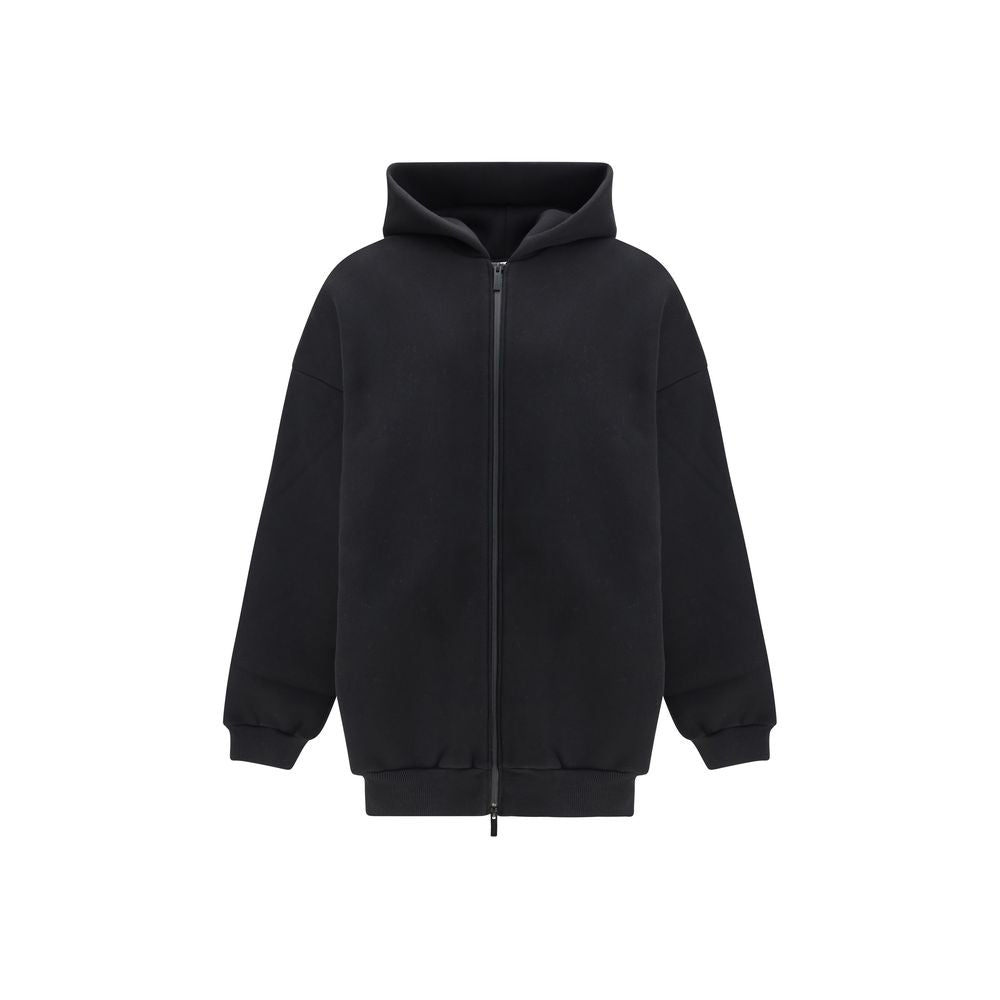Cotton-nylon zip-up Hoodie