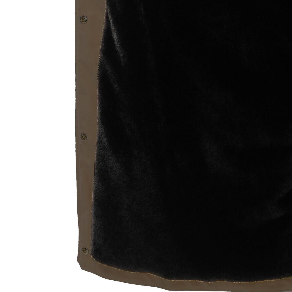 Fur Lining Midi Parka Coat