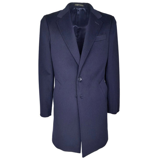Blue Wool Men's Jacket