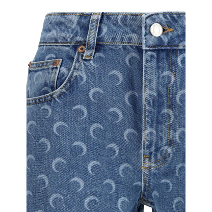 Moon Laser Straight Denim Jeans