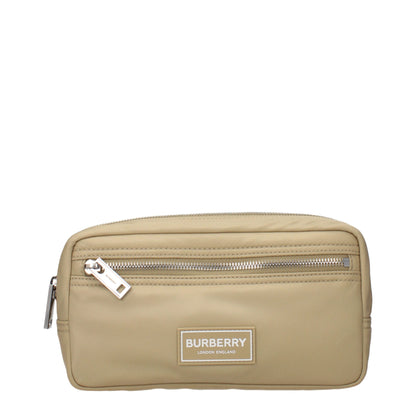 Beige Nylon Clutch Bags