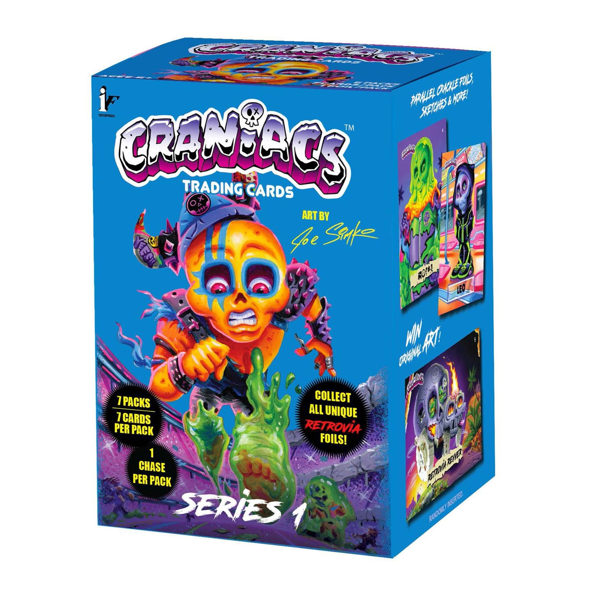 Craniacs Trading Cards Series One Blaster Box | 7 Packs Per Box