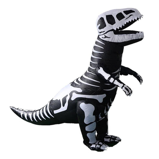 Skeleton T-Rex Dinosaur Inflatable Adult Costume | Standard