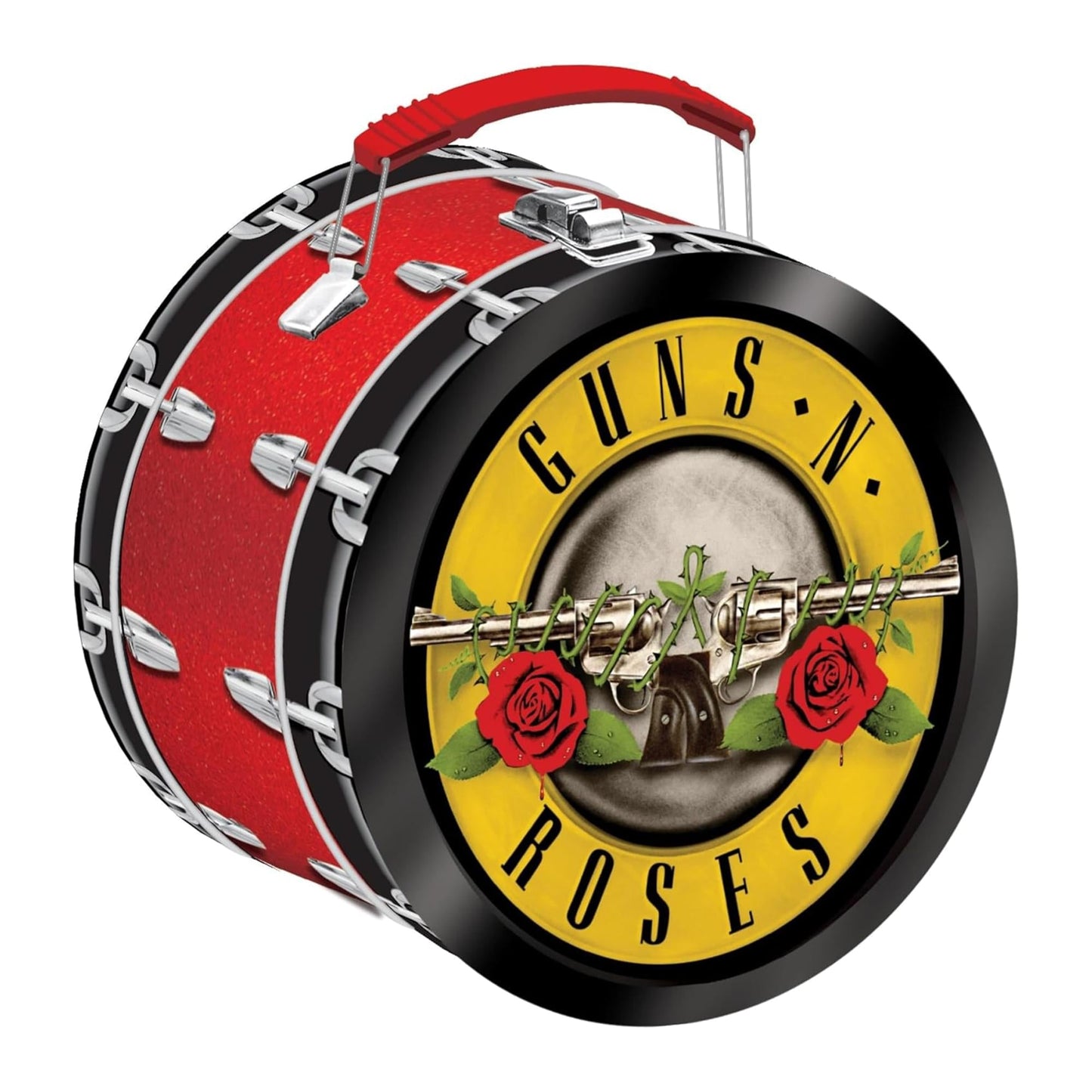 Guns N Roses Drum Shaped Tin Fun Box