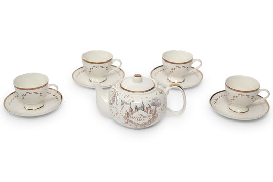 Harry Potter Marauders Map 10-Piece Porcelain Tea Set