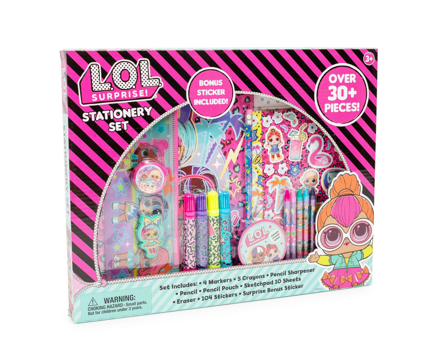 LOL OMG 30 Piece Stationery Set | Over 30+ Pieces