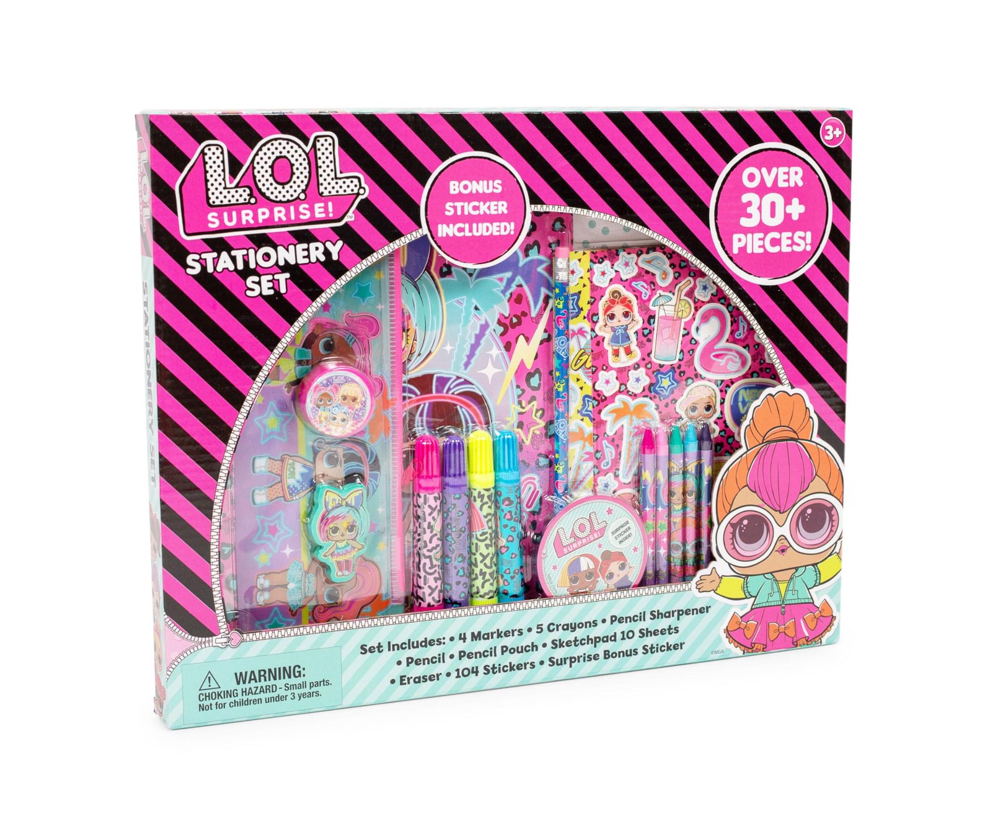 LOL OMG 30 Piece Stationery Set | Over 30+ Pieces