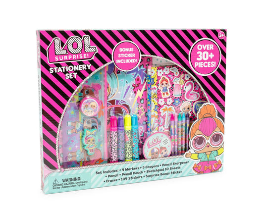 LOL OMG 30 Piece Stationery Set | Over 30+ Pieces