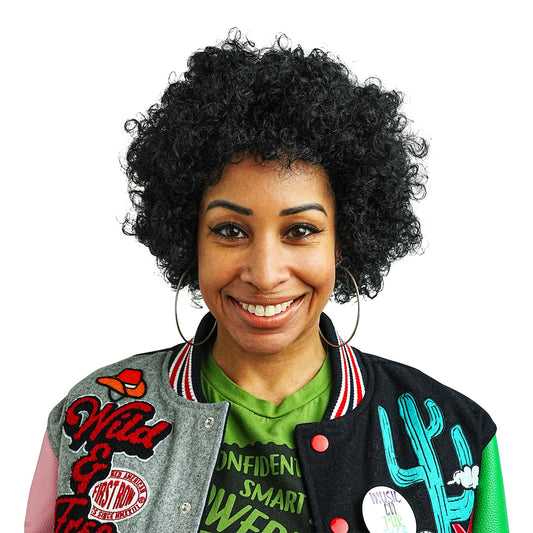 Warriors Afro Costume Black Wig Adult One Size 