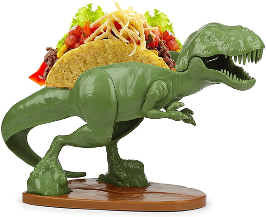 TACOsaurus Rex Sculpted Dinosaur Taco & Snack Holder