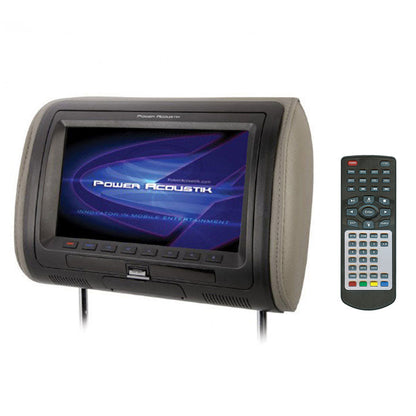 Power Acoustik 7" Headrest Monitor 3-Color Skins LCD/DVD USB/SD SOLD EACH