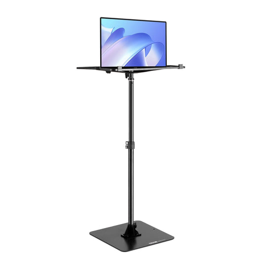 VEVOR Projector Stand, Projector Floor Stand Adjustable Height from 30.3 to 63.4 in, DJ Equipment, Projector Mount with Tray, Ideal for Outdoor Movies, Home, Office, Stage and Studio, Max Load Capacity 22 lbs, Black