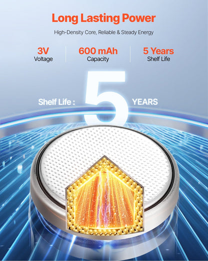 CR2450 Lithium Battery 4-Pack 3 Volt 600mAh Long-Lasting Coin & Button 20-Count