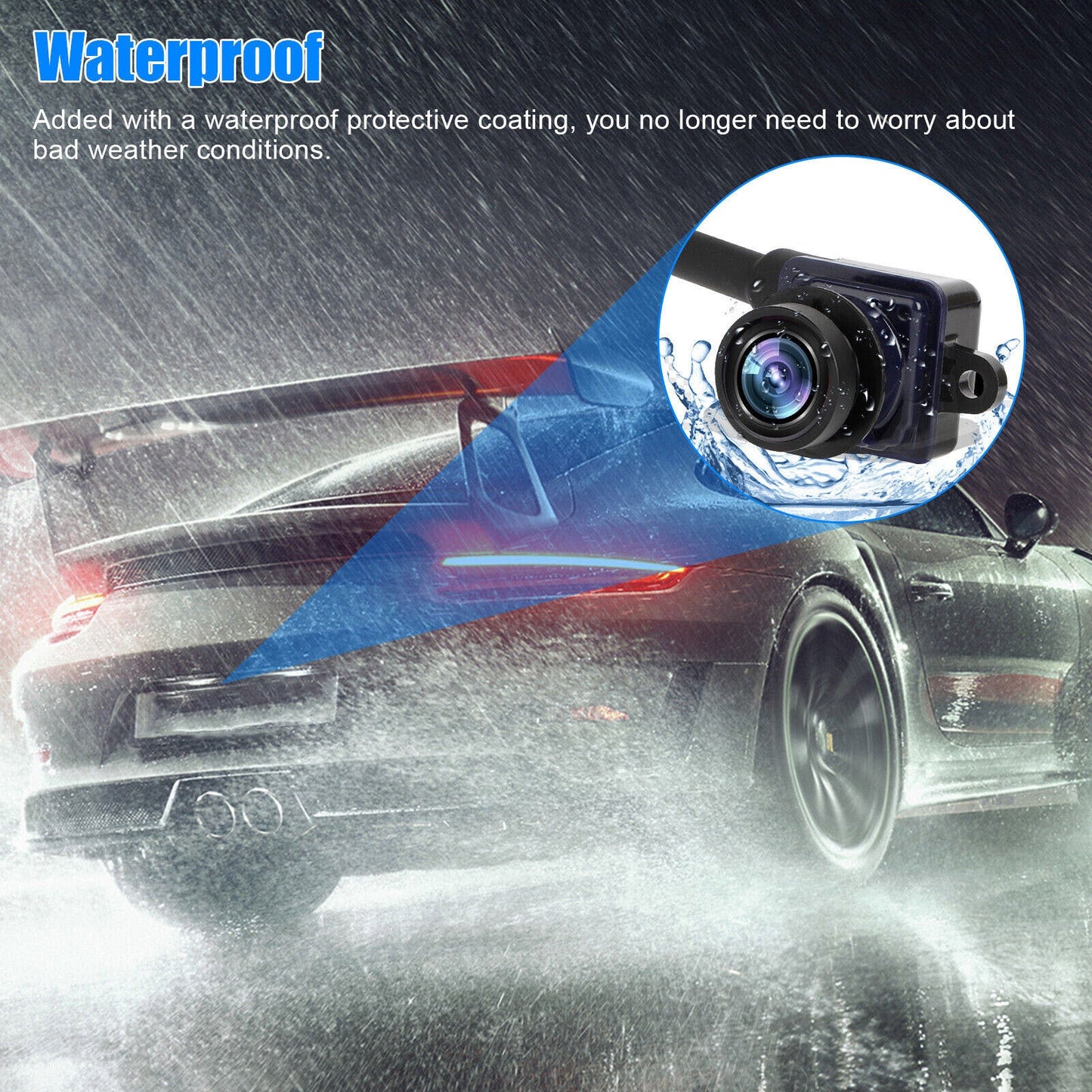 Car Rearview Backup Camera Pdc Parking Camcorder 56038990aa Parts for 2013-2016 Dodge Dart Black