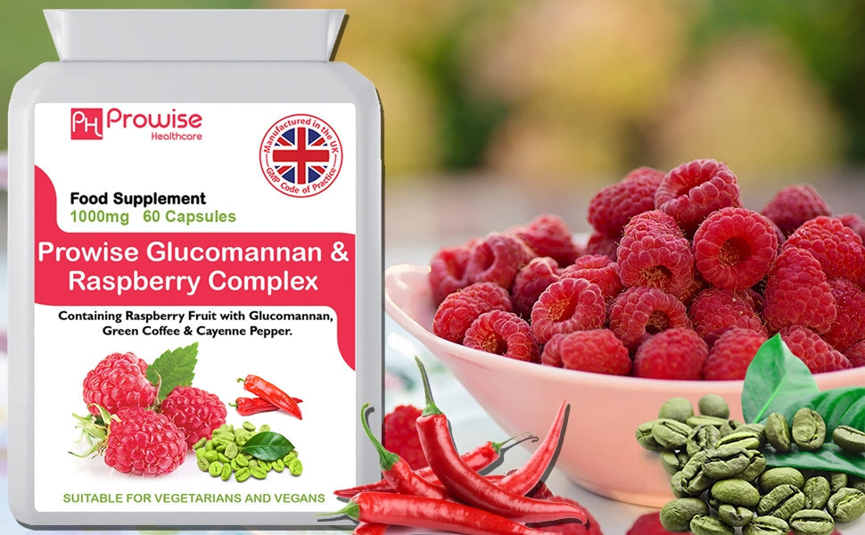 Glucomannon & Raspberry Complex - 60 Capsules by Prowise Healthcare