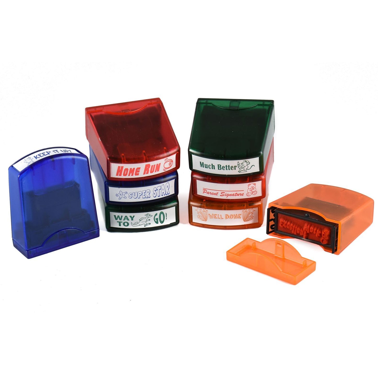 Set of 8 Ink School Stamps - SCH-20