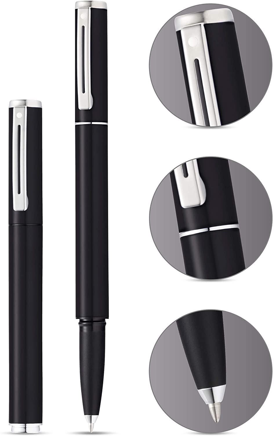 Sheaffer Pop Rollerball Pen with Gift Box Black with Chrome Trim Black Ink