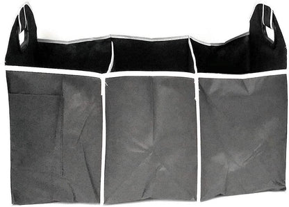 EFG Housewares EFG1004 EFG 2 in 1 CAR Boot Organiser Shopping Tidy Heavy Duty Collapsible Foldable Storage, Black