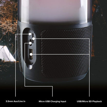 Daewoo Soundglow Bluetooth Speaker Multi-Coloured LED Bluetooth Aux 1800mA Battery 6W Power Audio Output