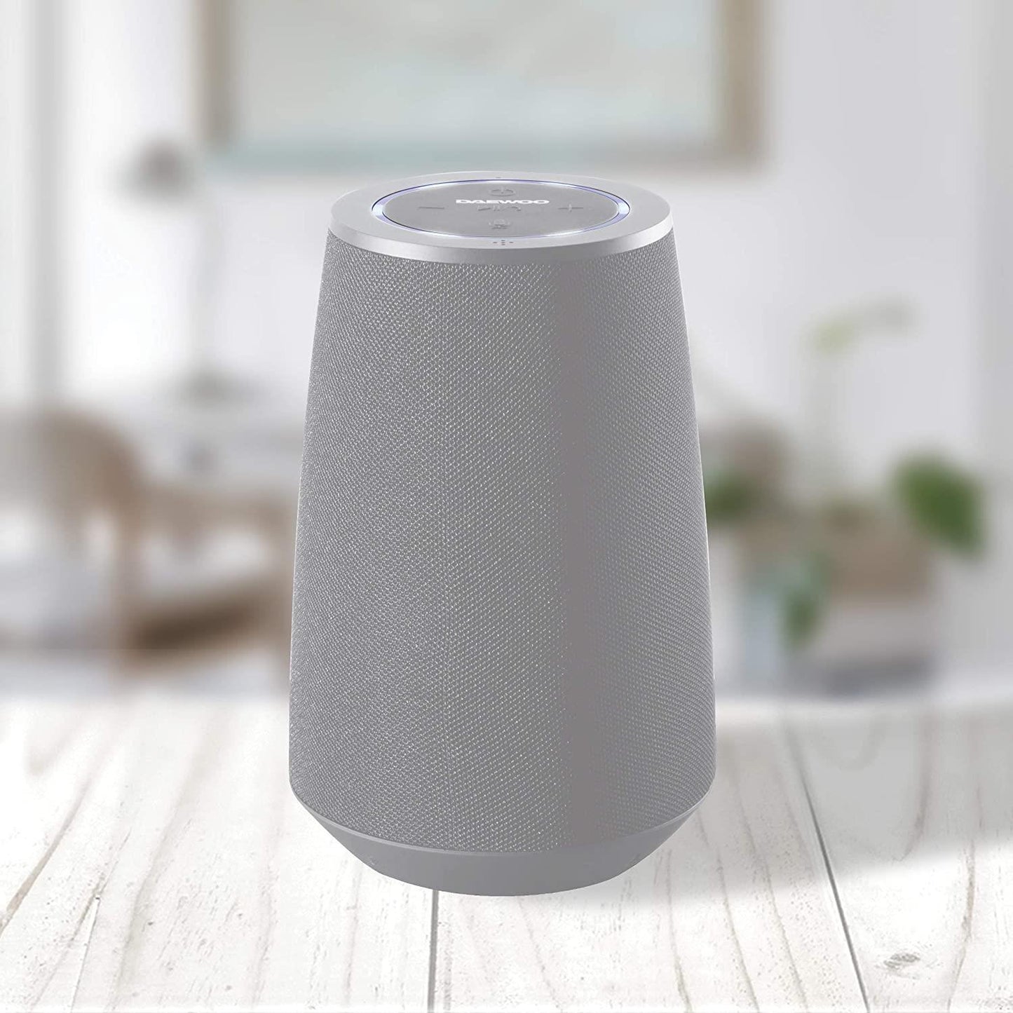 Daewoo Voice Assistant Bluetooth Speaker Compatible with Siri & Google Assistant Grey