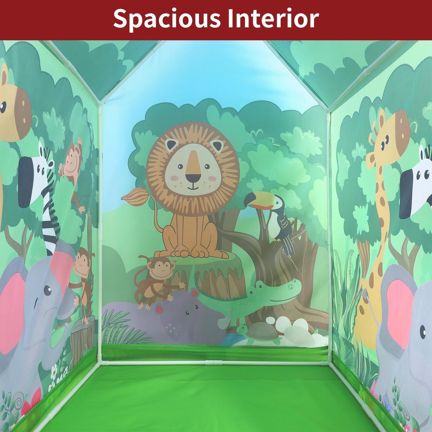 SOKA Animal Jungle Playhouse for Kids Indoor Outdoor Foldable Play Tent Camping