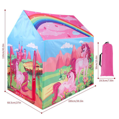 SOKA Unicorn Playhouse for Kids Indoor Outdoor Foldable Play Tent Camping Beach