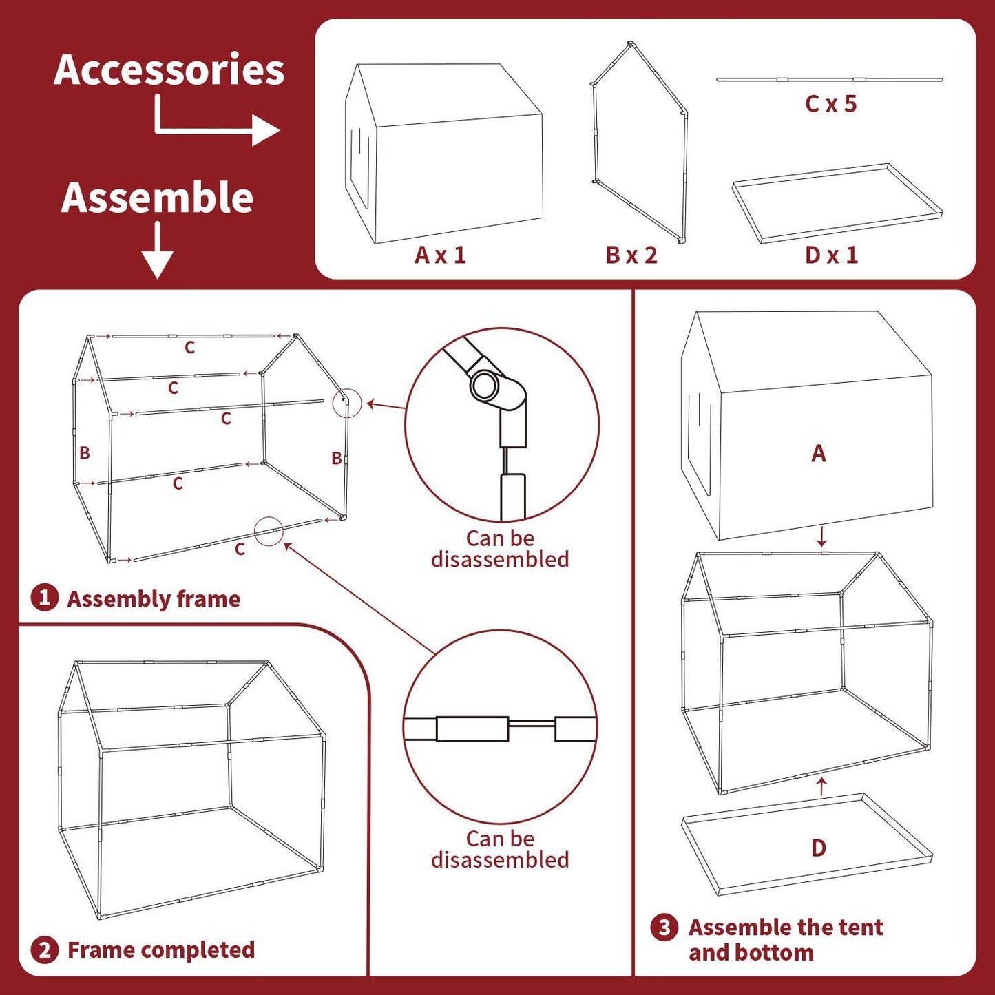 SOKA Unicorn Playhouse for Kids Indoor Outdoor Foldable Play Tent Camping Beach