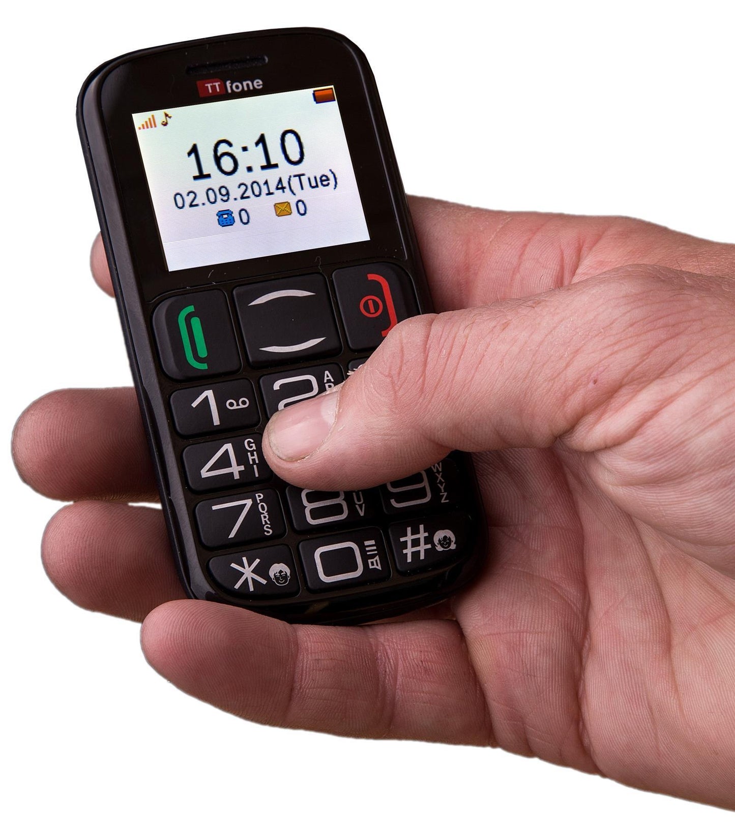 TT200 Mercury 2 Big Button Basic Senior Mobile Phone Simple & Dock Charger - Vodafone PAYG Sim Card