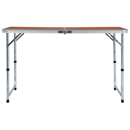 Foldable Camping Table Aluminium 120x60 cm
