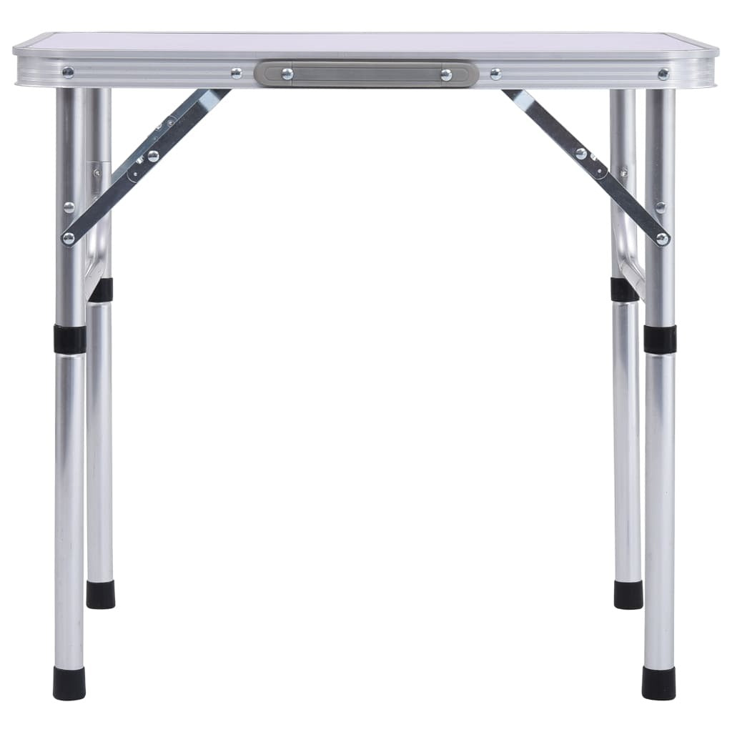 Folding Camping Table White Aluminium