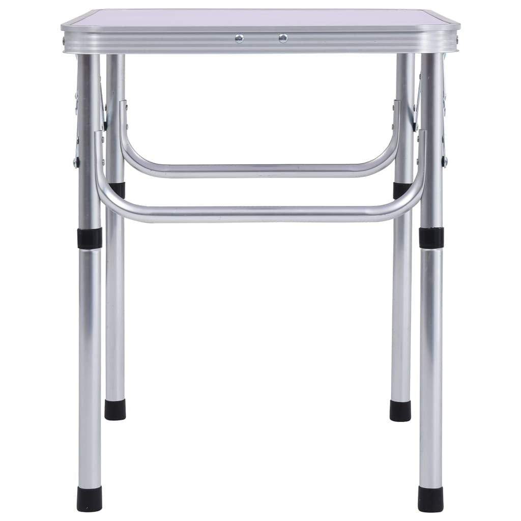 Folding Camping Table White Aluminium