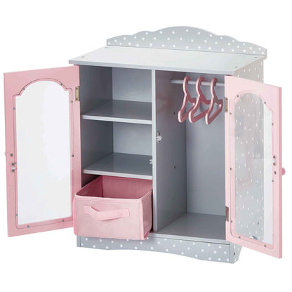 Olivia's Little World 18 Inch Doll Closet Doll Furniture With Hangers TD-0210AG