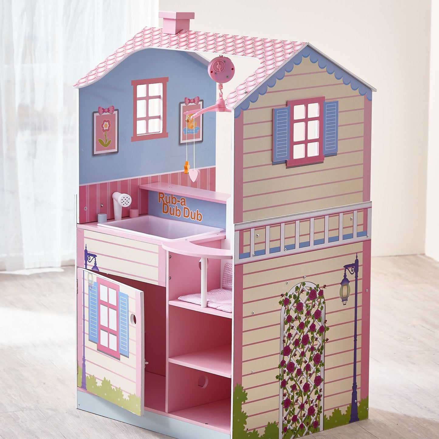 Olivia's Little World Baby Doll Changing Table Station Dollhouse TD-11460A