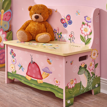 Fantasy Fields Magic Garden Childrens Kids Wooden Toy Storage Bench TD-11644A