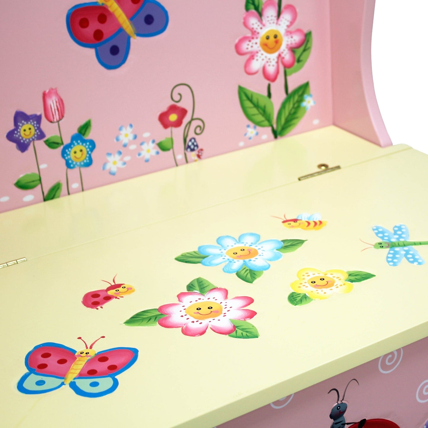 Fantasy Fields Magic Garden Childrens Kids Wooden Toy Storage Bench TD-11644A