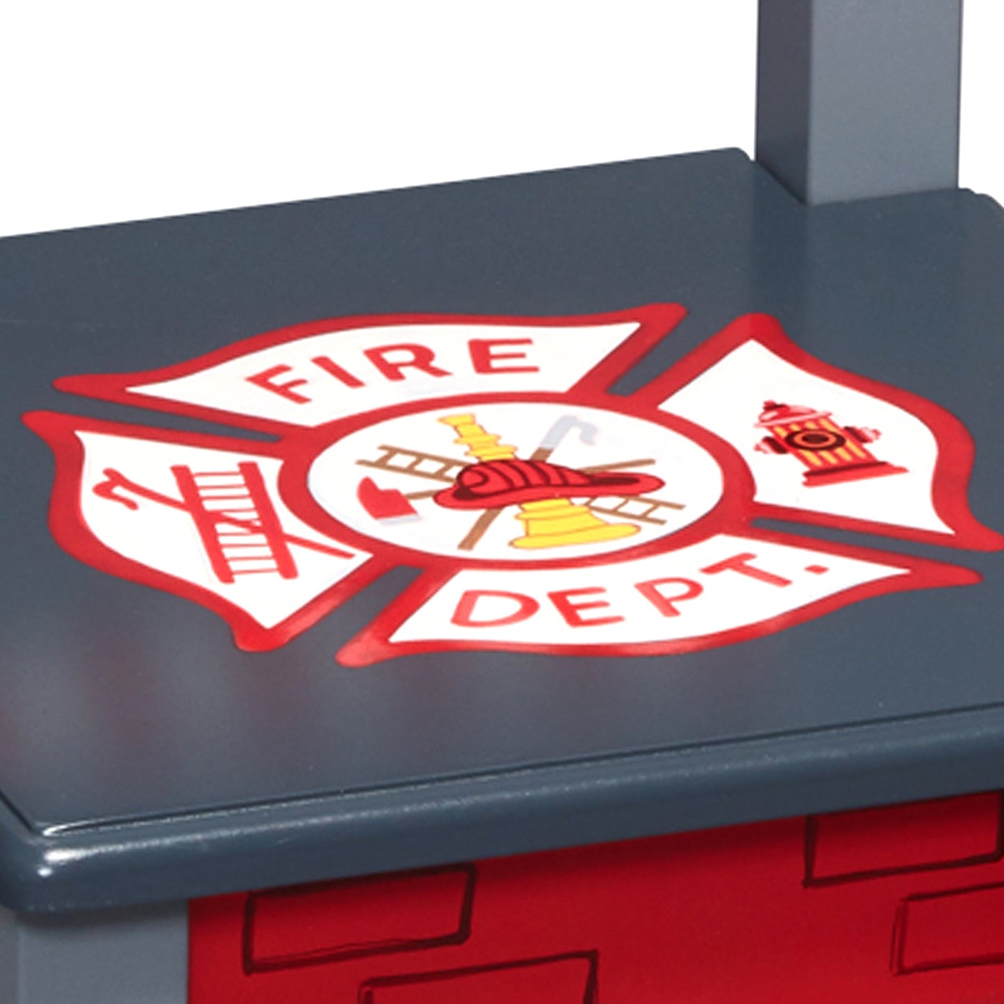 Fantasy Fields Lil Fire Fighters Childrens Kids Wooden 2 Chair Set TD-12514A2