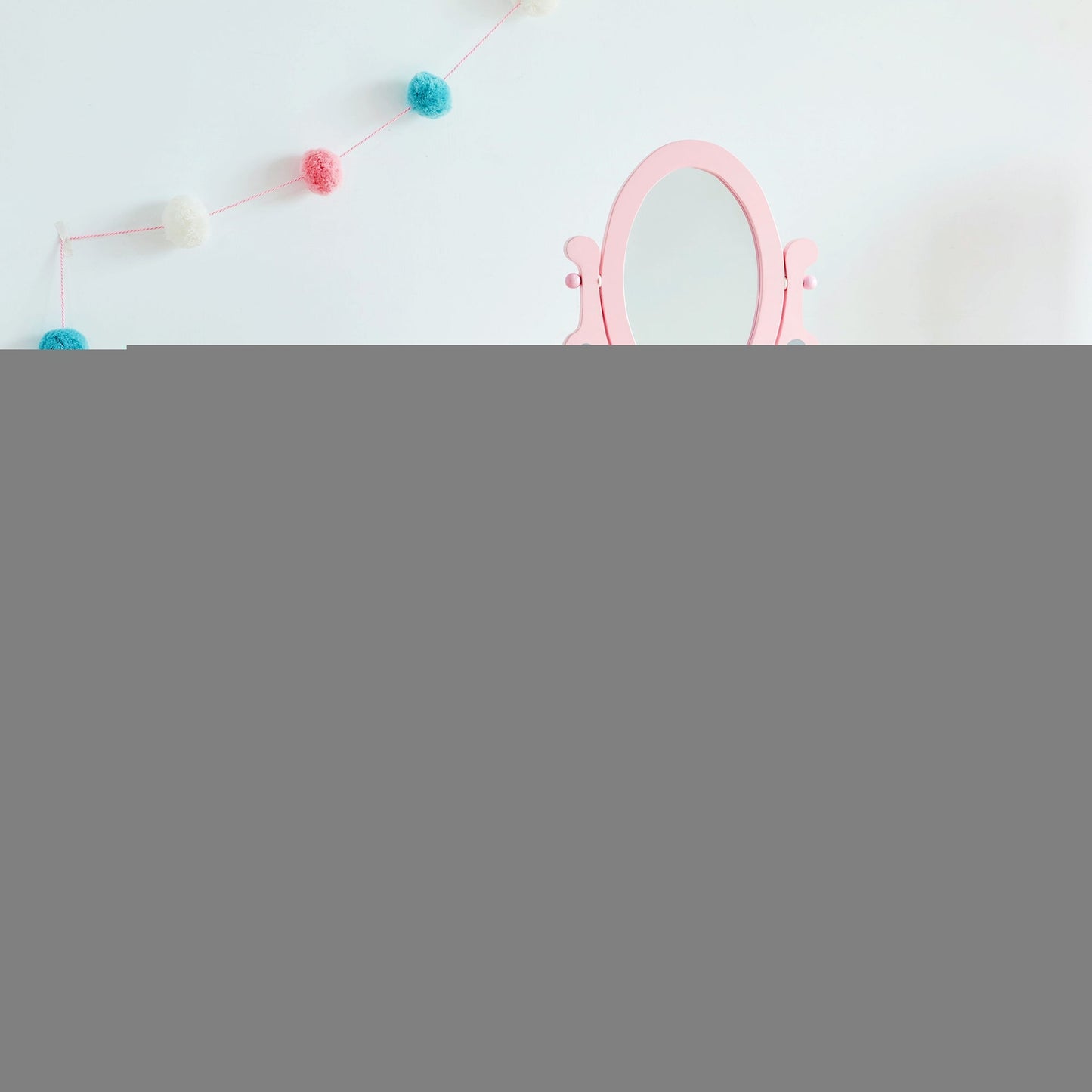 Fantasy Fields Pink Dressing Tables Vanity Table With Mirror & Stool TD-12851A