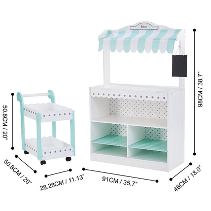 My Dream Bakery shop Dessert Stand  White / Mint TD-13003A