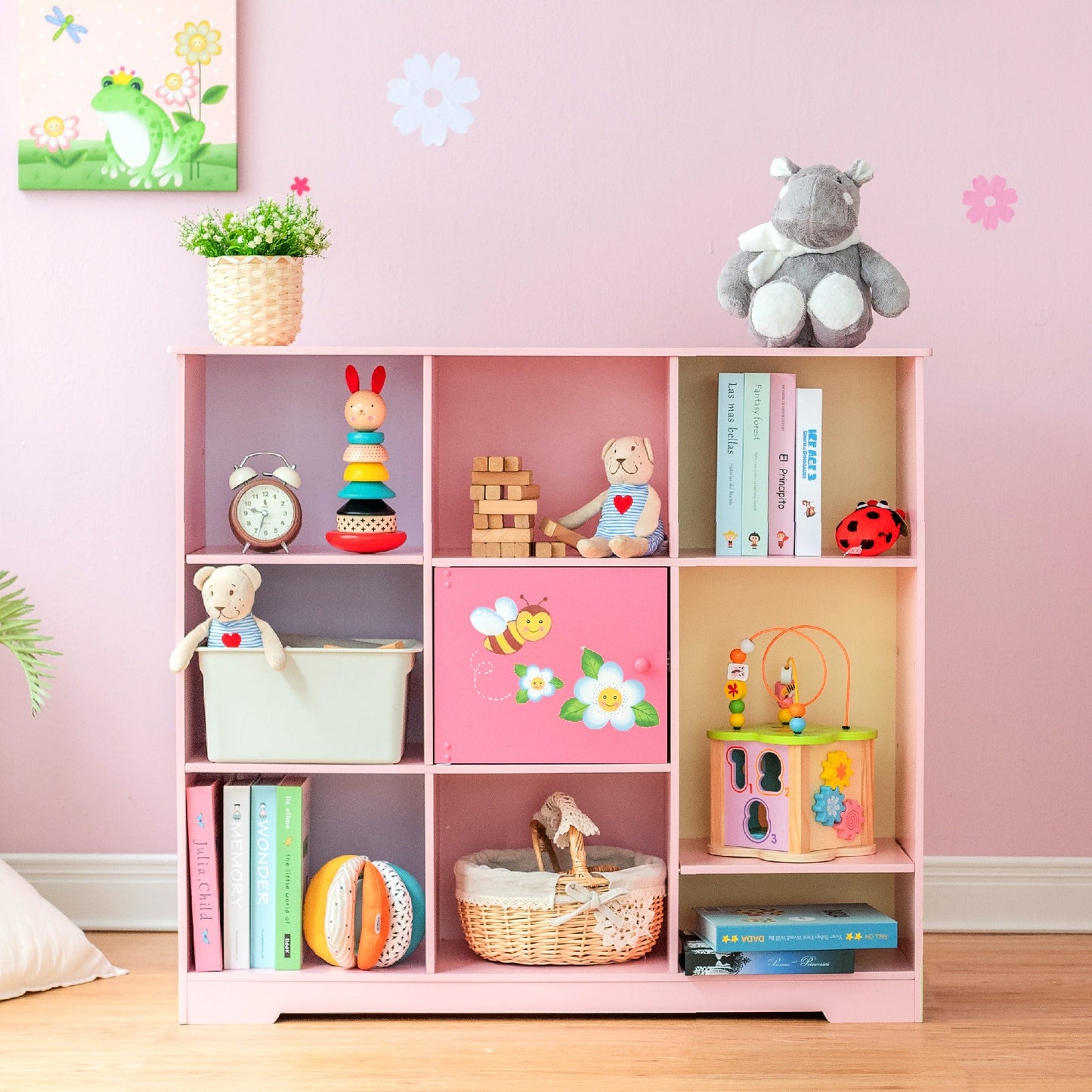 Fantasy Fields Magic Garden Adjustable Cube Bookshelf for Kids, Kids Furniture