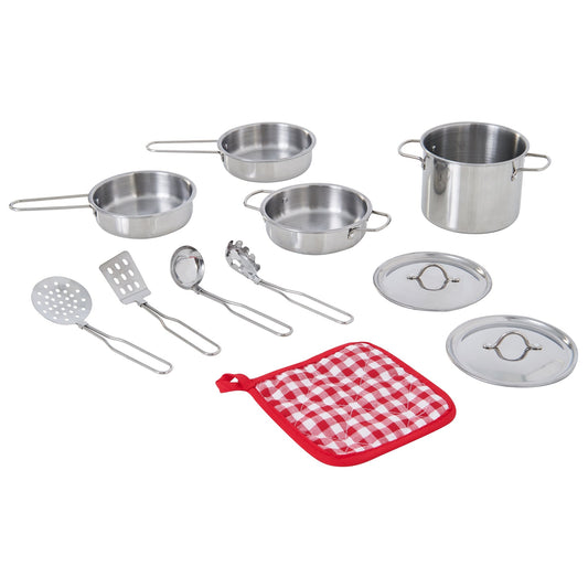 Play Cooking Accessory Set Steel 11 pcs Frankfurt TK-M00001